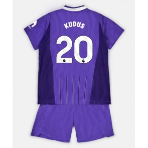 Tottenham Hotspur Mohammed Kudus #20 Tredjetrøje Børn 2026-27 Kortærmet (+ Korte bukser)